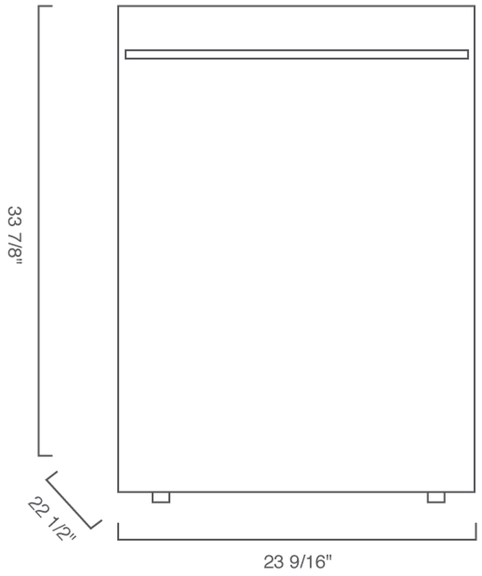 Blomberg DWT25502SS 24in Integrated Dishwasher Stainless Steel