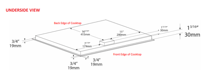 Porter&Charles CC60V 24 Inch Touch Controls Electric Range Part