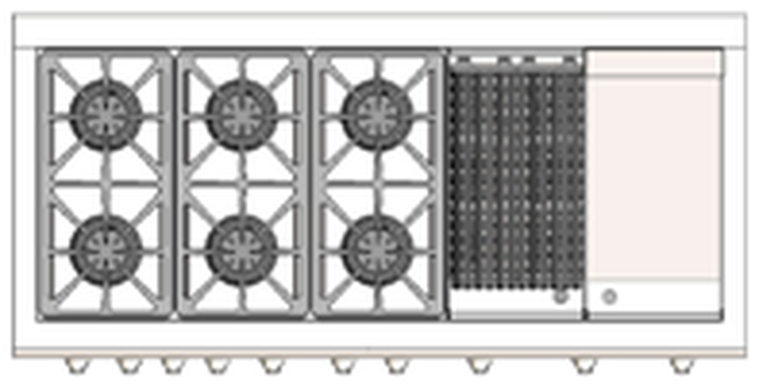 Capital GSCR604BGL 60 Inch Precision Gas Range