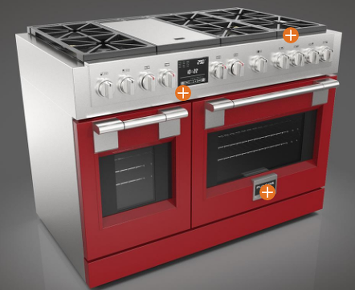 Fulgor Milano F6PDF486GS1 48 Inch Sophia Pro Dual Fuel Range