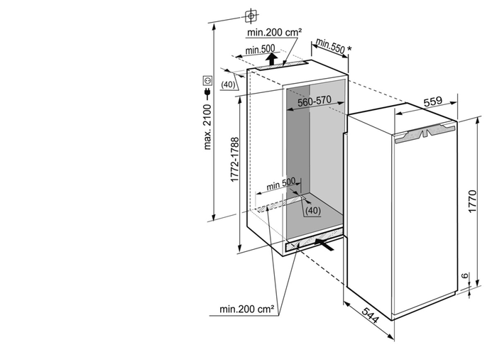Liebherr HRB1120 Refrigerator Replacement Parts