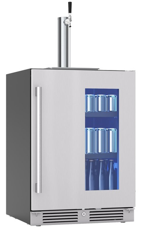 Zephyr PRKB24C01AG 24 Inch Beer Dispenser Compact Refrigerator