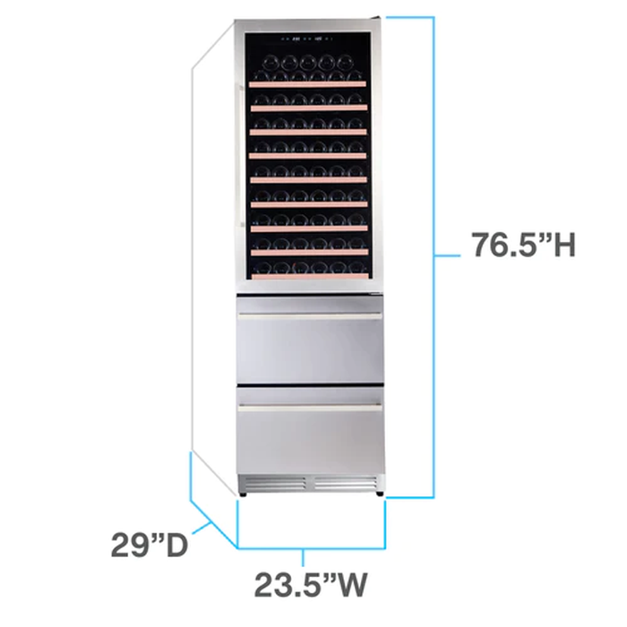 Avanti WCDD108E3S 24 Inch Storage Cabinet Wine Column