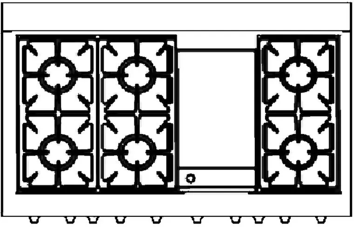 Capital MCOR486GL 48 Inch Gas Range