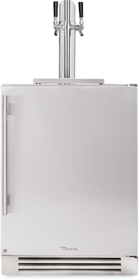 True Residential TUR24DDRSSC 24 Inch Beer Dispenser Compact Refrigerator