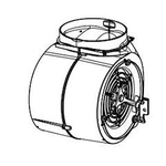 Falmec 30506070F#49 Blower Motor 500 CFM Motor FBHE FLOW MOTOR 220-240V 50-60Hz T80 800 m3 / h