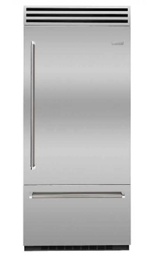 BlueStar BBB36R2PLT 36 Inch Built In Bottom Freezer Refrigerator