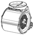 Faber 133.0681.528 Blower Motor Group SSV 600 CFM for Inca Lux Dama Stilo Glass Stratus Isola