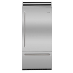 BlueStar BBB36R2PLT 36 Inch Built In Bottom Freezer Refrigerator