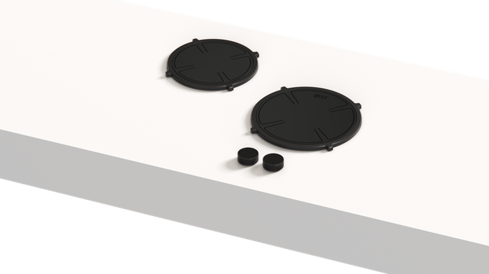 Pitt Cooking BENNETT2B-I 24 Inch Black 2 Burner Induction Cooktop