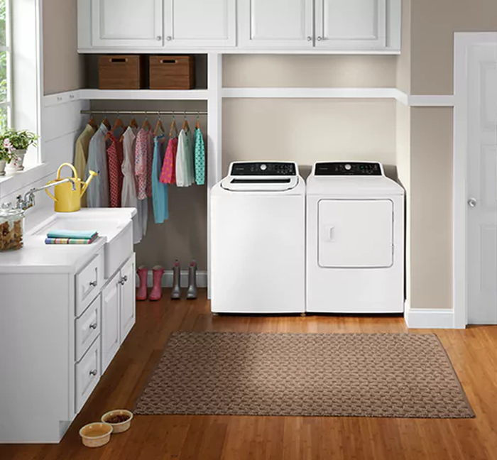 Washer FLVW7000AW-FLVE700CAW 27 Inch Top Load Washer and Electric Dryer Pair