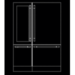 Fulgor Milano REFSBSINT60 Side By Side Kit 36" Pro Fridge and 24" Pro Wine Cellar Installation Kit