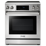 Thor Kitchen TRE3001 30 Inch Pro Tilt Panel 5 Burner Convection Self Clean Oven Electric Range