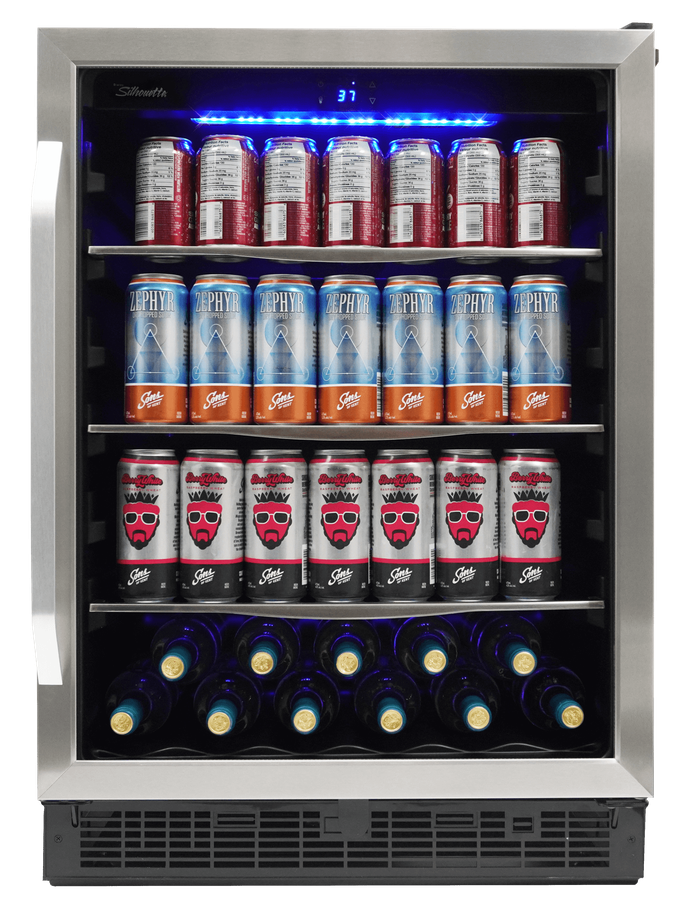 Silhouette SBC057D1BSS 24 Inch Built In Beverage Cooler