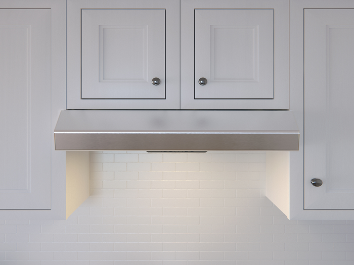 Zephyr AK1136BS 36 Inch Installed Under Cabinet 400 CFM