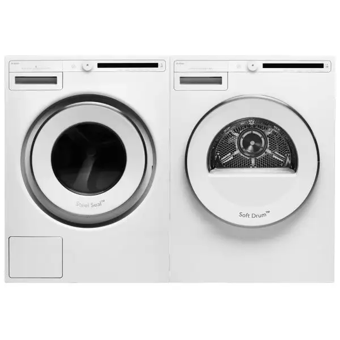 Asko W2084.W+T208V.W 24 Inch 208-240 V Washer & Veneted Dryer Pair