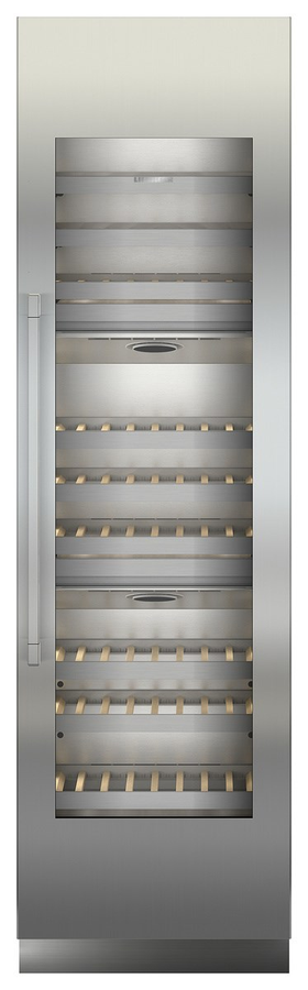 Liebherr MW2400 24 Inch Wine Fridge Column Built-In Integrated 11.3 Cu. Ft. Three Temp Zones 100 Bottles 36 dBA