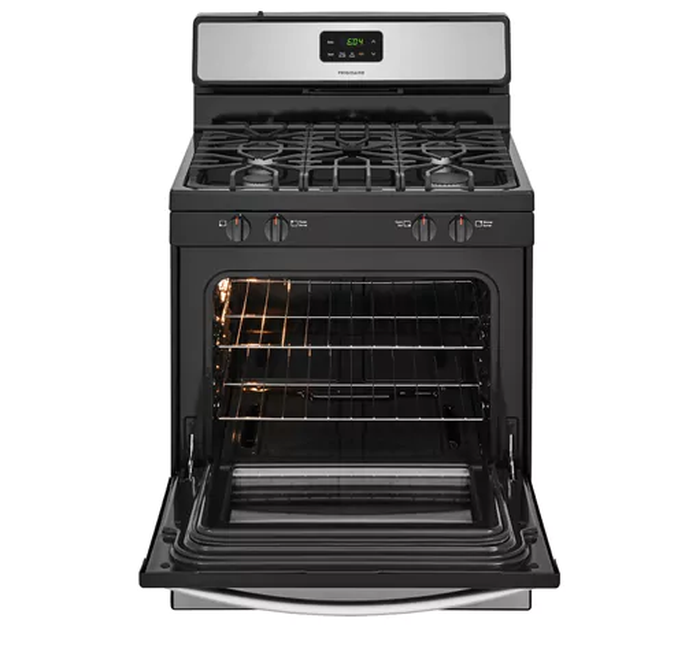 Frigidaire FCRG3062AS 30 Inch 5.3 Cu Ft Five Burner Self Clean Gas Range