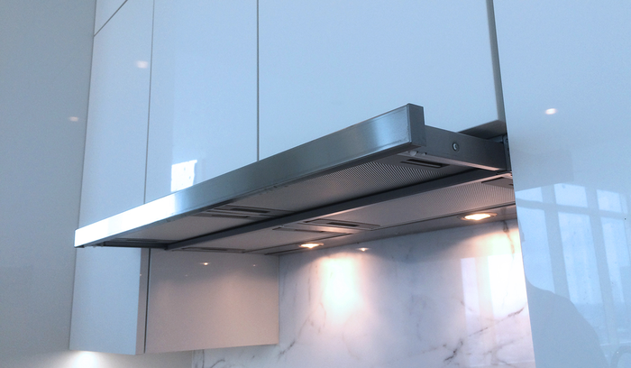 Faber FLEX30SS300 30 Inch Installed Under Cabinet Range Hood 240 CFM