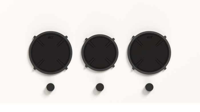 Pitt Cooking CUSIN3B-I 34 Inch Black 3 Burner Induction Cooktop