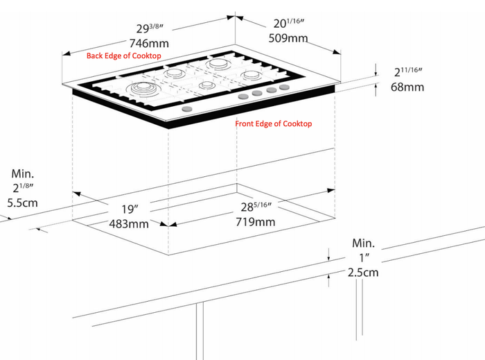Porter&Charles CG76WOK 30 Inch Professional Gas Range Parts