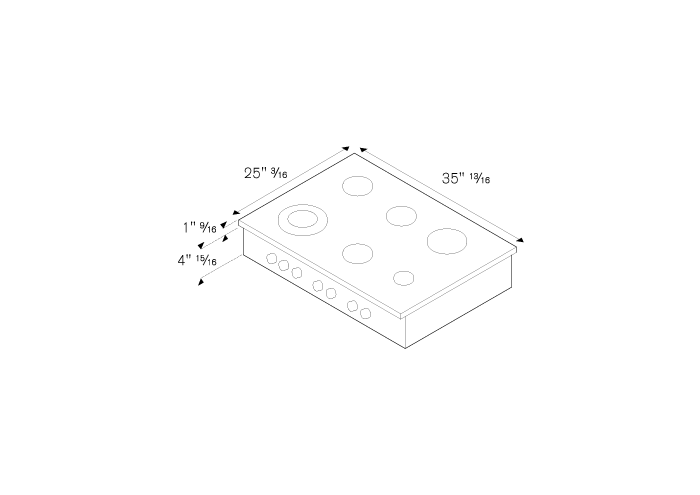 Bertazzoni CB36600X Gas Rangetop Replacement Parts
