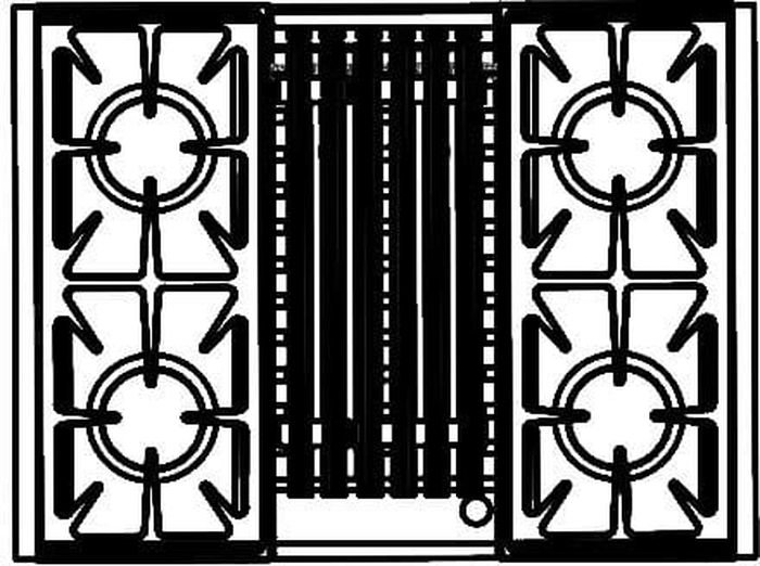 Capital GSCR304BL 30 Inch Gas Range