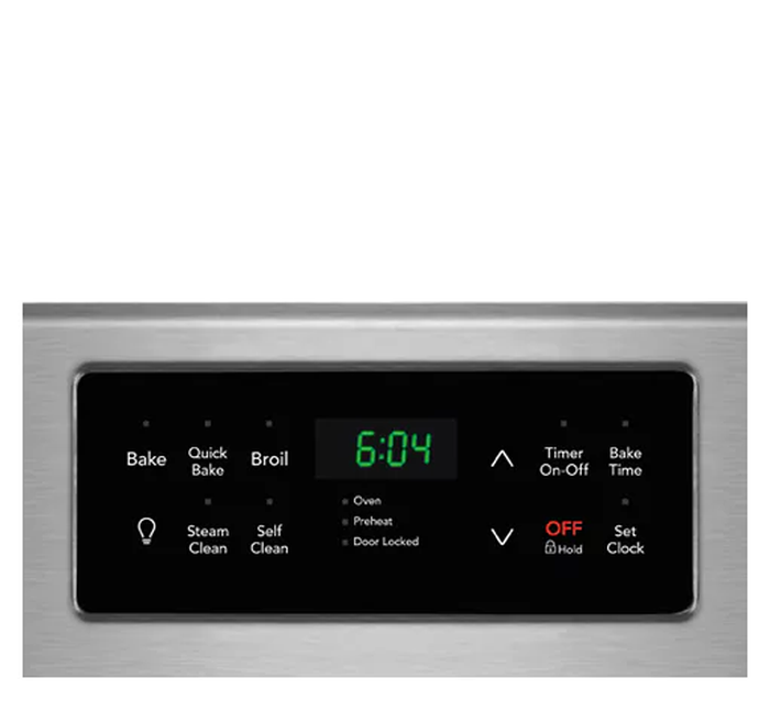 Frigidaire GCRE306CBF 30 Inch 6.2 Cu Ft Five Burner Rear Control Self Clean Convection Electric Range