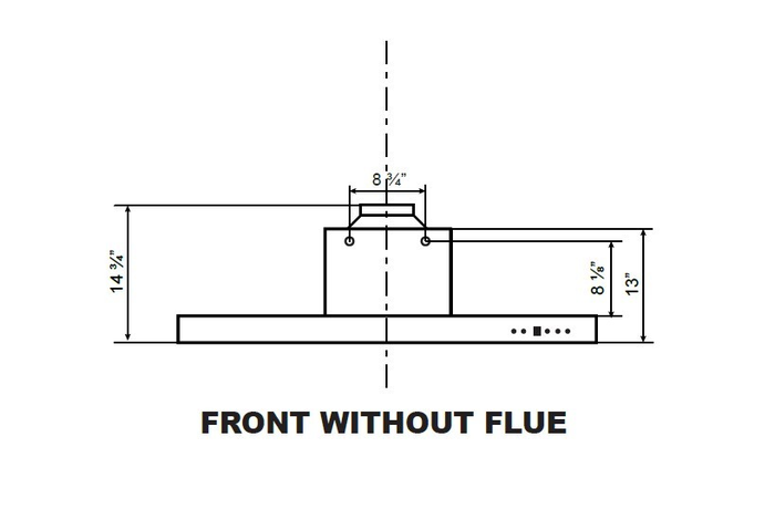 Cyclone SIB52336SS 36 Inch Mounted to Ceiling 600 CFM