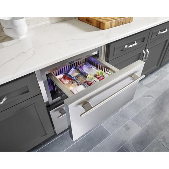 True Residential TUF24DSSC 24 Inch Drawer Freezer Under Counter Freezer