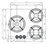 Pitt Cooking CIMA3BT-NG 21 Inch Black 3 Burner Gas Cooktop