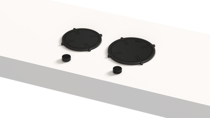 Pitt Cooking BELY2B-I 24 Inch Black 2 Burner Induction Cooktop