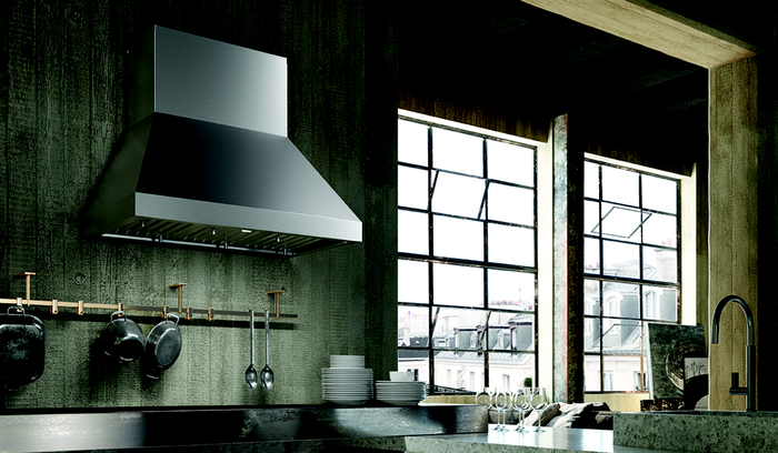 Faber CAPR36SS1200 36 Inch Mounted on Wall Range Hood 1200 CFM