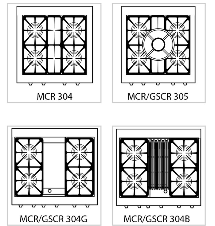 Capital GSCR304BN 30 Inch Gas Range