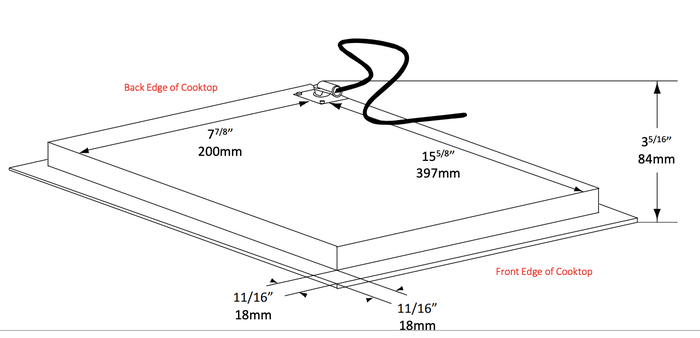 Porter&Charles CI30XB 12 Inch Induction Cooktop