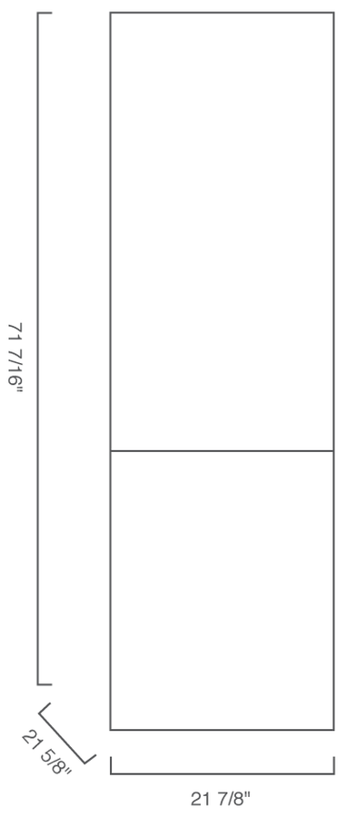 Blomberg BRFB1052FFBI2 22 Inch Built In Bottom Freezer Refrigerator