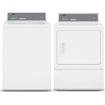 Huebsch HWNKY2SP116CW01 HDENYRGS176CW01 27 Inch Commerical Prep for Card Washer & Dryer Set