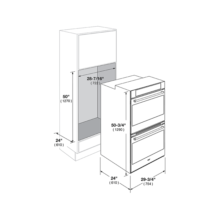 Fulgor Milano F7DP30S1 30 Inch 700 Serie Double Wall Oven