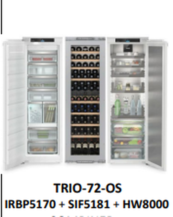 Liebherr SIF5181+HW8000+IRBP5170 72 Inch  Side by Side Refrigerator