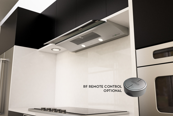 Zephyr ZGEE36AS 36 Inch Under Cabinet Range Hood Genova Electronic Touch 500 CFM