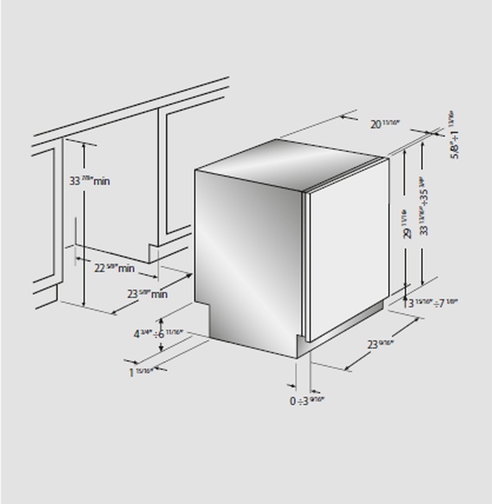Panel Ready Dishwasher F6DW24FI1 Fulgor Milano Discontinued