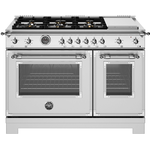 Bertazzoni HER486BTFGMXT 48 Inch Heritage Series Gas Range