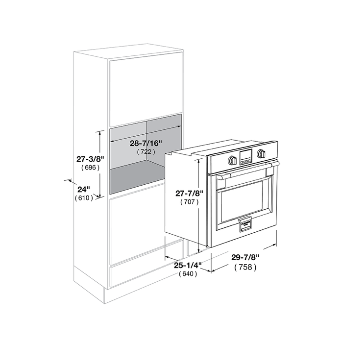 Fulgor Milano F6PSP30S1 30 Inch Sophia Pro Single Wall Oven