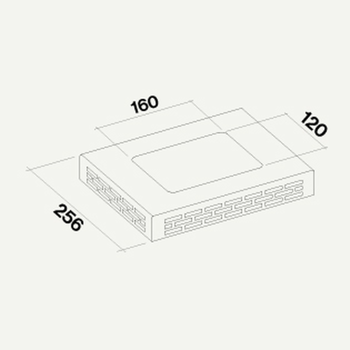 Falmec KACL.949#IF Carbon filter Carbon.Zeo Filter Kit Island Version Filter Kit  for Lumen Island, Lumen Island 175