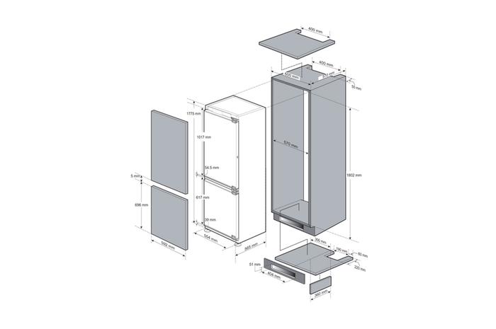 LG LSBNC1021P Refrigerator Replacement Parts