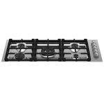 Bertazzoni MAST365QXE 36 Inch Master Series Slide Controls 5 Aluminum Burners Gas Cooktop
