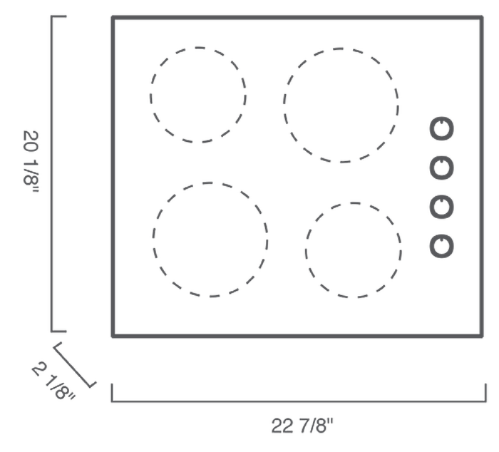 Blomberg CTE24402 24 Inch Electric Cooktop
