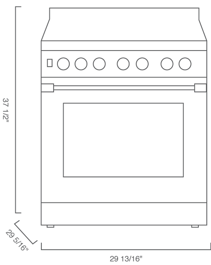 Blomberg BDF30522CSS 30 Inch Dual Fuel Range Part