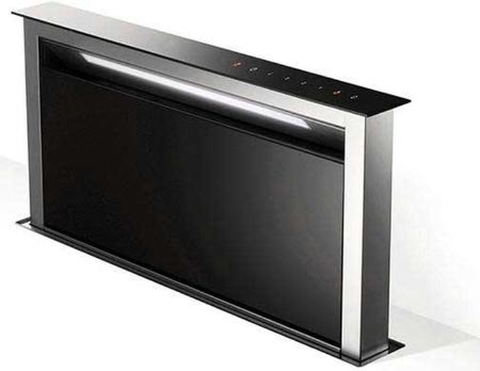 Faber SCLX3615BKNBB 36 Inch Installed In Island Range Hood Blower Not Included CFM