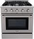 Thor Kitchen CRD3001U 30 Inch Dual Fuel Range Sealed Burners